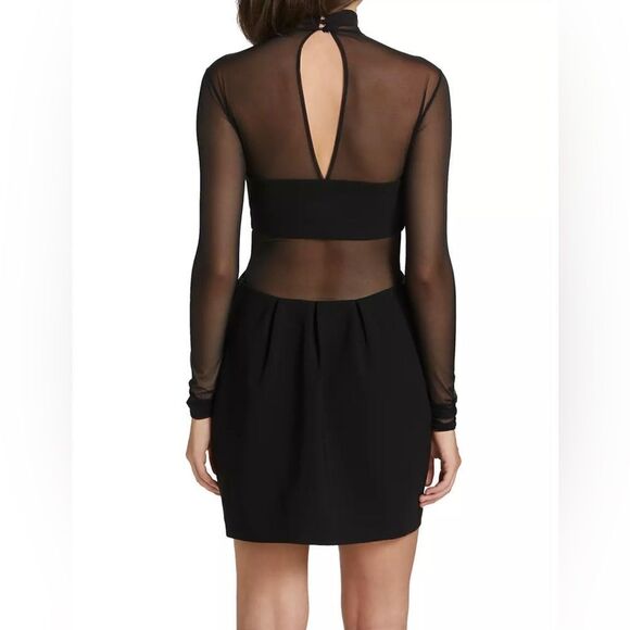 A.L.C. Rita High-Neck Mesh Minidress size 4 - Picture 3 of 13